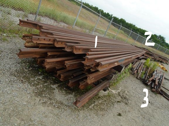 3 BUNDLES OF RAILROAD IRONS SELLING AS 1 LOT